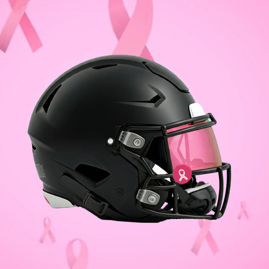 Pink Breast Cancer Awareness Ribbon visor clips
