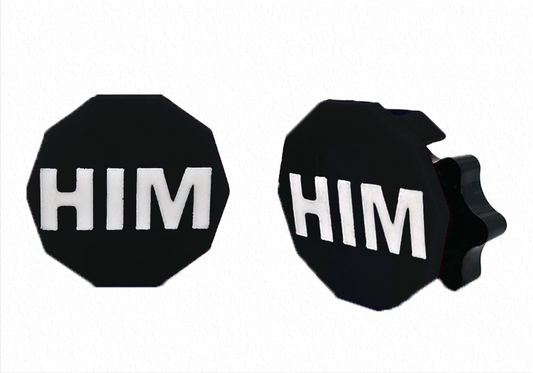 "HIM" visor clips (Pair)