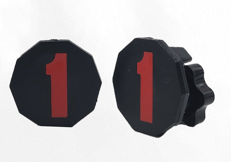Custom Number/Letter Visor Clips