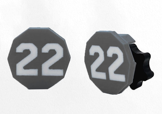 2 Letters/Numbers Custom Visor Clips (Pair)