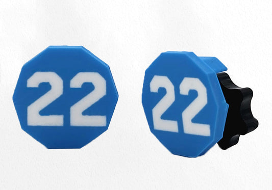 Custom Number/Letter Visor Clips