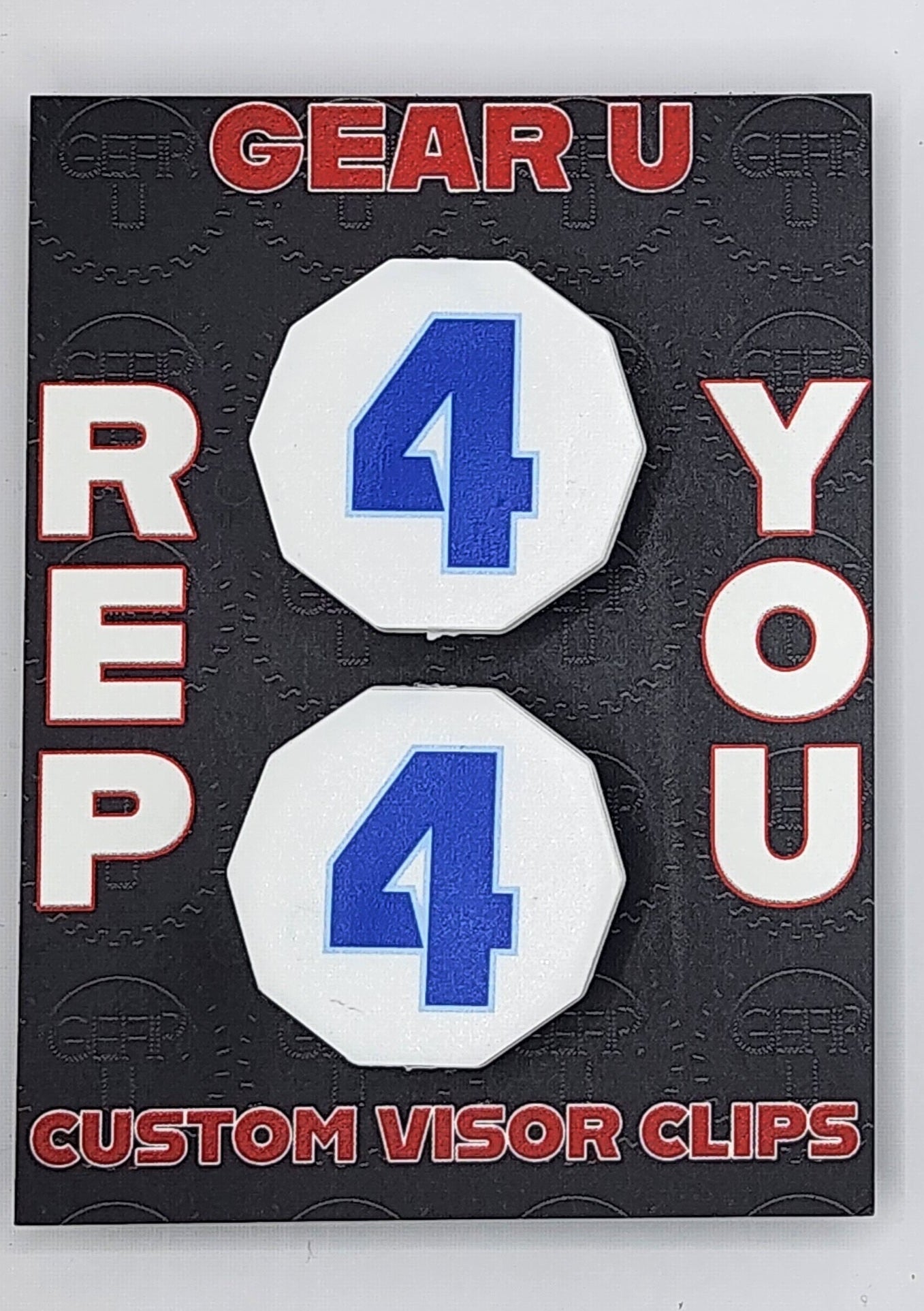 Gear U Custom Visor Clips (Pair)