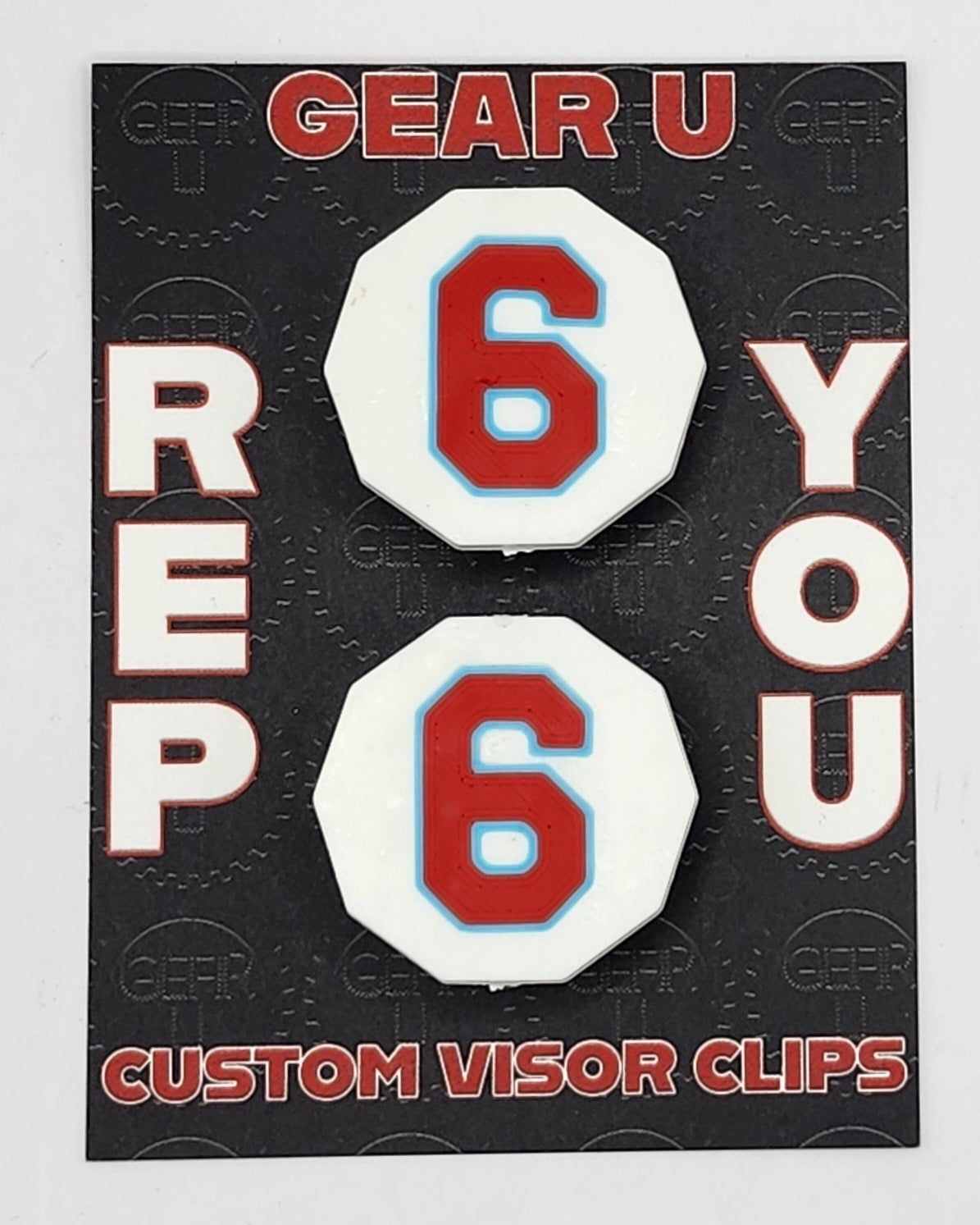 Number 6 Visor clips