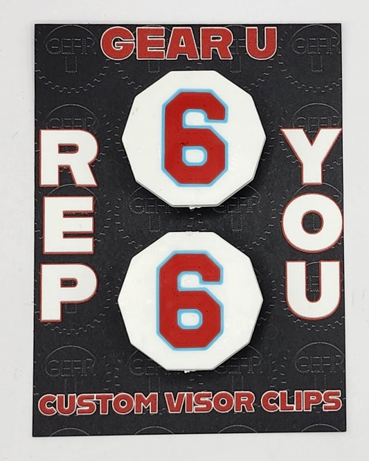 Number 6 Visor clips